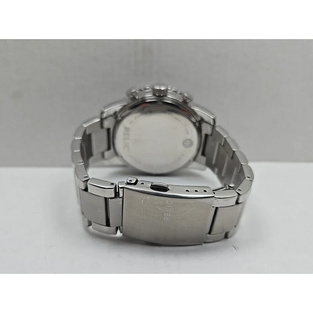 Mens Relic by Fossil Jordan Watch ZR15805 Blue Dial Multifunction New Battery - Picture 8 of 11